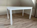 Witte tafel Laneberg van Ikea 130/190x80, Huis en Inrichting, Ophalen, 50 tot 100 cm, Zo goed als nieuw, 150 tot 200 cm