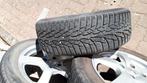 Winterbanden 5 mm met velg en spanningsveld ventiel., Ophalen, Gebruikt, Winterbanden, Banden en Velgen