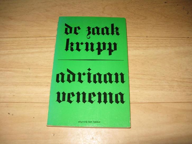 Adriaan Venema - De zaak krupp, Boeken, Romans, Gelezen, Ophalen of Verzenden