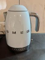 Smeg waterkoker blauw, 1 tot 2 liter, Ophalen of Verzenden, Zo goed als nieuw