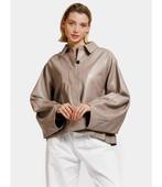 Alter ego leren jas, nieuw!, Verzenden, Nieuw, Maat 36 (S), Beige