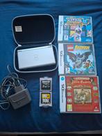 Nintendo DS Lite Zilver + 5 Games, Avontuur en Actie, Online, Gebruikt, 1 speler