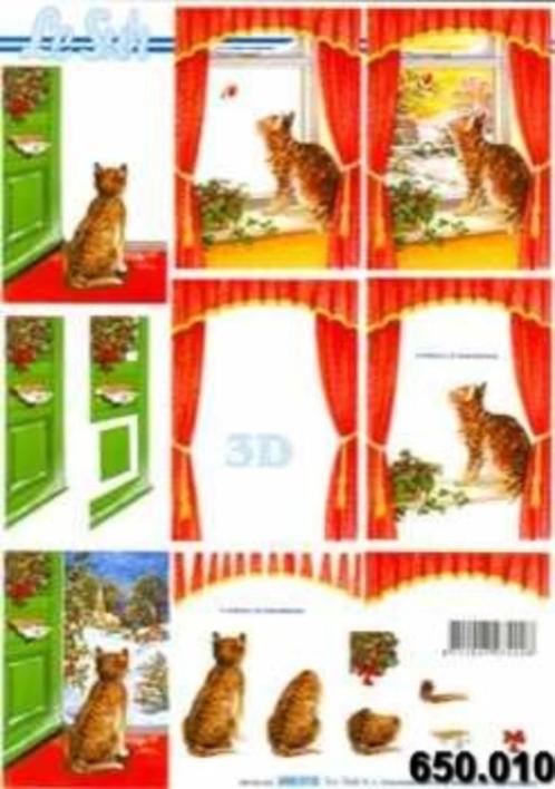Le Suh 3d knipvellen Herfst/Kerst/Winter (zie beschrijving), Hobby en Vrije tijd, Kaarten | Zelf maken, Nieuw, Knipvel, Kerst