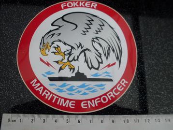 sticker fokker maritime enforcer logo embleem fregat vogel beschikbaar voor biedingen