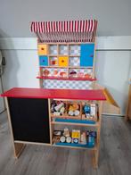 Houten Winkel met Boodschappen en Mandjes, Ophalen, Zo goed als nieuw, Hout, Speelkeuken