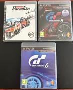 ps3 GRAN TURISMO 5 + 6 + Burnout Paradise, 1 speler, Racen en Vliegen, Ophalen of Verzenden, Zo goed als nieuw