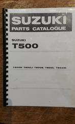 Te koop onderdelen catalogus Suzuki T500, Boeken, Motoren, Ophalen of Verzenden