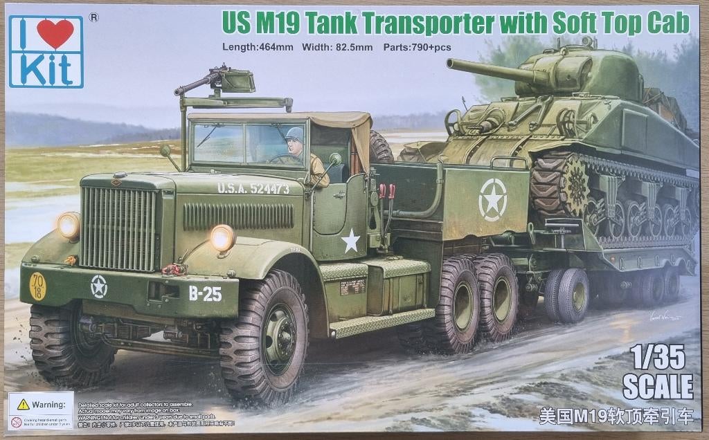 I Love Kit 1:35 #63502 WWII US M19 Tank Transporter Soft Top, Overige merken, 1:32 tot 1:50, Nieuw, Ophalen of Verzenden