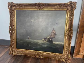 Zeegezicht olieverf  beschikbaar voor biedingen