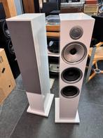 Bowers & Wilkins 704 S2 luidsprekers, slijplak wit, Gebruikt, Op aanvraag, Bowers & Wilkins (B&W), 120 watt of meer