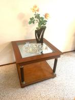 kersenhout bijzettafeltje 70x70 cm, Huis en Inrichting, Minder dan 55 cm, Klassiek, Vierkant, Zo goed als nieuw