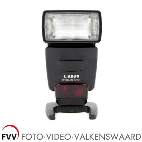 Canon Speedlite 420 EX flitser + diffuser, Audio, Tv en Foto, Fotografie | Flitsers, Zo goed als nieuw, Canon, Kantelbaar, Ophalen of Verzenden