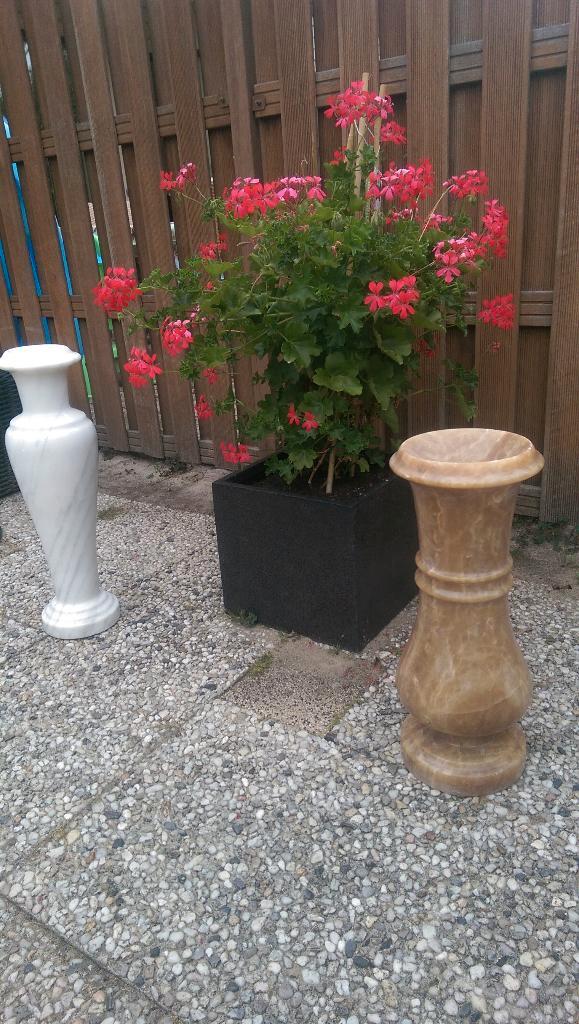 Marmeren vazen divers gekleurd, Huis en Inrichting, Woonaccessoires | Vazen, Zo goed als nieuw, Overige kleuren, 50 tot 75 cm