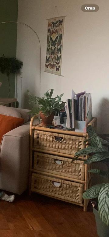 Rattan ladekast/drawers