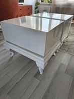 Bijzettafeltjes / kasten (2 stuks) hoogglans wit, Huis en Inrichting, Gebruikt, 55 tot 75 cm, Onbekend, Hout
