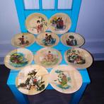 Chinese schaaltjes van bamboe met leuk motief 10 stuks, Ophalen, Overige materialen, Gebruikt, Schaal