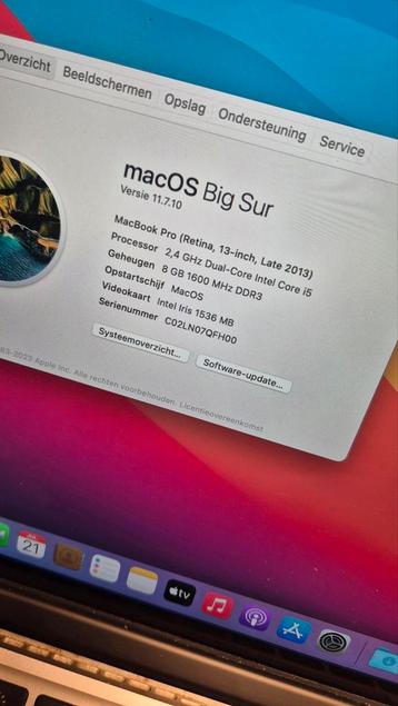 macbook pro 2013 250GB SSD beschikbaar voor biedingen