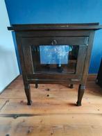 Oud theekastje met glazen deur, Antiek en Kunst, Antiek | Meubels | Kasten, Ophalen