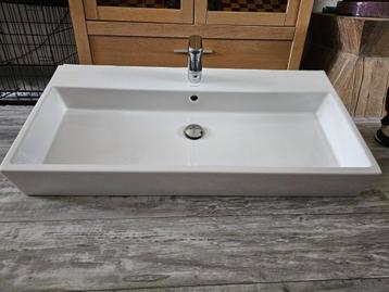 Duravit Wastafel met Grohe Kraan. 100 x 47 x 14 cm wasbak beschikbaar voor biedingen