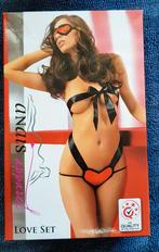 Stringbody Love Set van Anais Apparel zwart/rood maat M (591, Kleding | Dames, Ondergoed en Lingerie, Anais Apparel, Ophalen of Verzenden