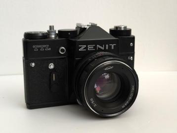 Mooie Zenit-TTL + Helios 44M objectief in goede staat, M42 beschikbaar voor biedingen