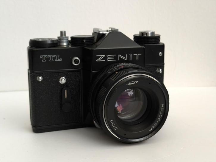 Mooie Zenit-TTL + Helios 44M objectief in goede staat, M42, Audio, Tv en Foto, Fotocamera's Analoog, Gebruikt, Spiegelreflex, Overige Merken