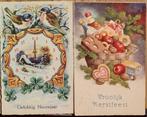 Kerst en Nieuwjaarskaarten jaren 20 en 30, Verzamelen, Ansichtkaarten | Themakaarten, Ophalen of Verzenden, 1920 tot 1940, Feest(dag)