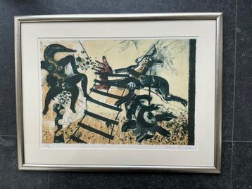 Martin Engelman - Circus - Kleurenlitho 1965 beschikbaar voor biedingen