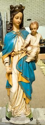 Antiek Madonna beeld met kindje Jezus, Antiek en Kunst, Ophalen