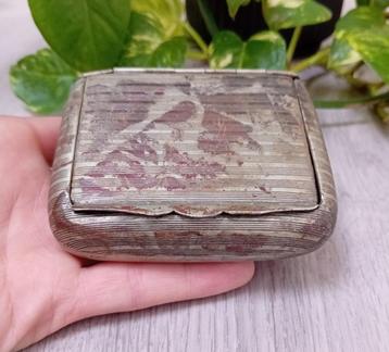 antiek Alpacca sigarettenkoker/houder beschikbaar voor biedingen