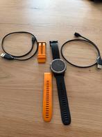 Garmin Fenix 5 plus Sapphire smartwatch met extra band, Zwart, Ophalen of Verzenden, Waterdicht, Android