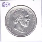 Heel nette rijksdaalder 1854 Willem 3 voor 60 euro, Koning Willem III, Zilver, Ophalen of Verzenden, Losse munt