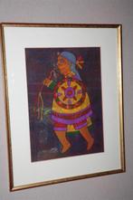 prachtig kunstwerk ( zeefdruk ? ) van A Buitron uit 2002, Antiek en Kunst, Kunst | Schilderijen | Modern, Ophalen