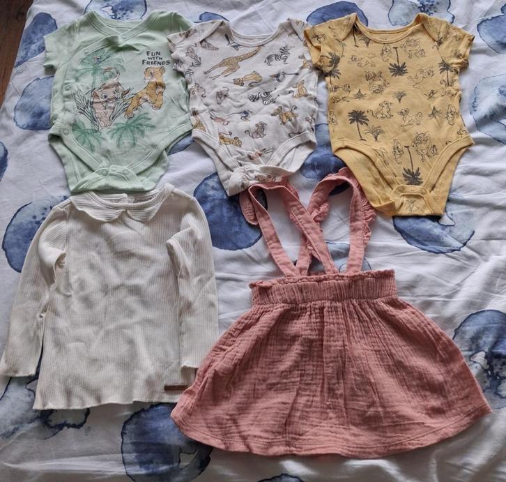 Babykleding meisje maat 68 oa disney Lion king, name it etc, Kinderen en Baby's, Babykleding | Maat 68, Zo goed als nieuw, Meisje