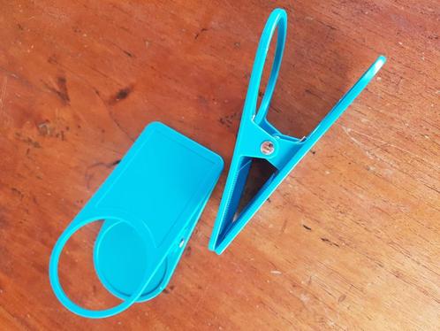 GIMEX - Drink Clip - blauw, 2x Universele drankhouder, Caravans en Kamperen, Kampeeraccessoires, Zo goed als nieuw, Ophalen of Verzenden