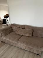 GRATIS!!! Ribfluwelen ribstof bank, Ophalen of Verzenden, Gebruikt, Driepersoons, Rechte bank
