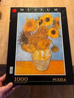 Museum collectie puzzel 1000 stukjes Van Gogh zonnebloemen, Ophalen of Verzenden, 500 t/m 1500 stukjes, Legpuzzel, Zo goed als nieuw