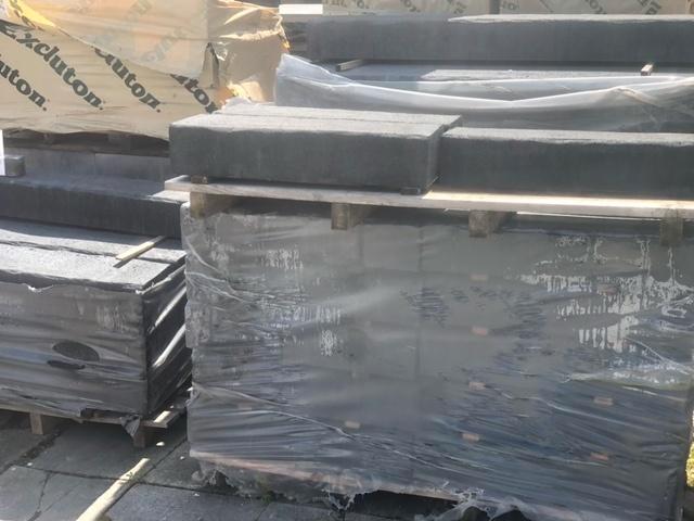 Betonbielzen zwart., Tuin en Terras, Bielzen en Borders, Nieuw, Biels, Beton, Minder dan 25 cm, Minder dan 100 cm, Minder dan 25 cm