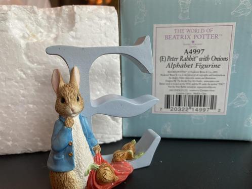 Beatrix Potter Alfabet Letter E Peter Konijn met Uien Beeldj, Kinderen en Baby's, Kraamcadeaus en Geboorteborden, Nieuw, Kraamcadeau