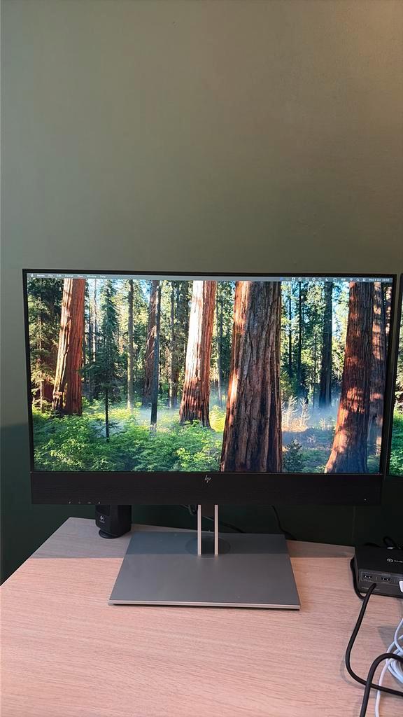 HP E24mv G4 – 24 inch Full HD Monitor met ingebouwde webcam, Audio, Tv en Foto, Televisies, Zo goed als nieuw, LED, 60 tot 80 cm