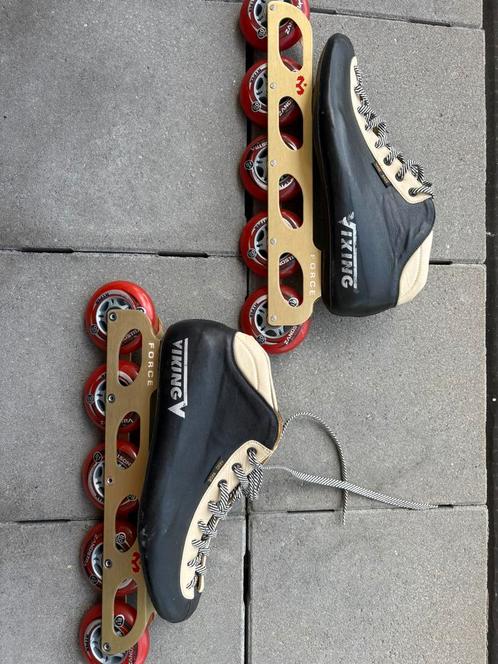 Viking Force skeelers ( Zandstra onderstel ) mt.46, Sport en Fitness, Skeelers, Zo goed als nieuw, Inline skates 5 wielen, Overige merken