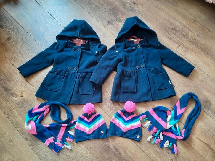 Tweeling meisjes Winter jassen van Noppies maat 116., Kinderen en Baby's, Tweelingen en Meerlingen, Zo goed als nieuw, Kleding