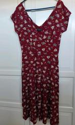 Mooi bordeaux jurk King Louis, maat M, Kleding | Dames, Ophalen, Zo goed als nieuw, Maat 38/40 (M), Rood