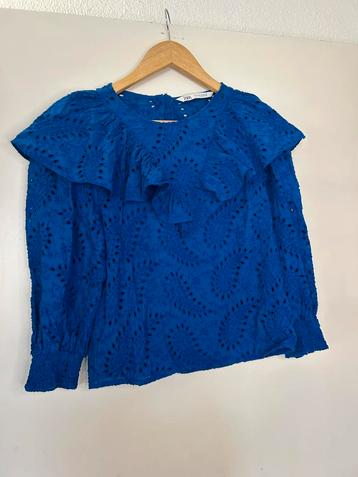 Katoenen dames blouse merk Zara maat 38 beschikbaar voor biedingen