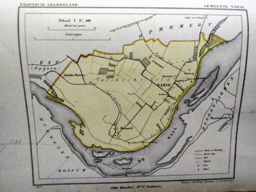 174/ Varik / Heesselt/ Laatste Stuiver Litho 1867 Kuyper GLD, Antiek en Kunst, Kunst | Litho's en Zeefdrukken, Ophalen of Verzenden