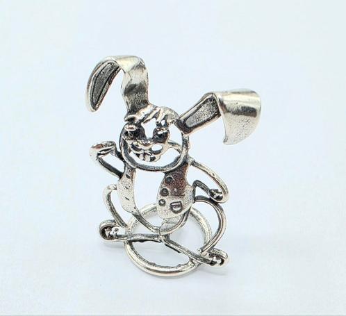 Zilveren Miniatuur Paashaas, Antiek en Kunst, Antiek | Goud en Zilver, Verzenden