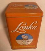 Vierkant Lonka blik Old English Fudge. Kleur: oranje, Verzamelen, Blikken, Ophalen of Verzenden, Zo goed als nieuw, Overige, Overige merken