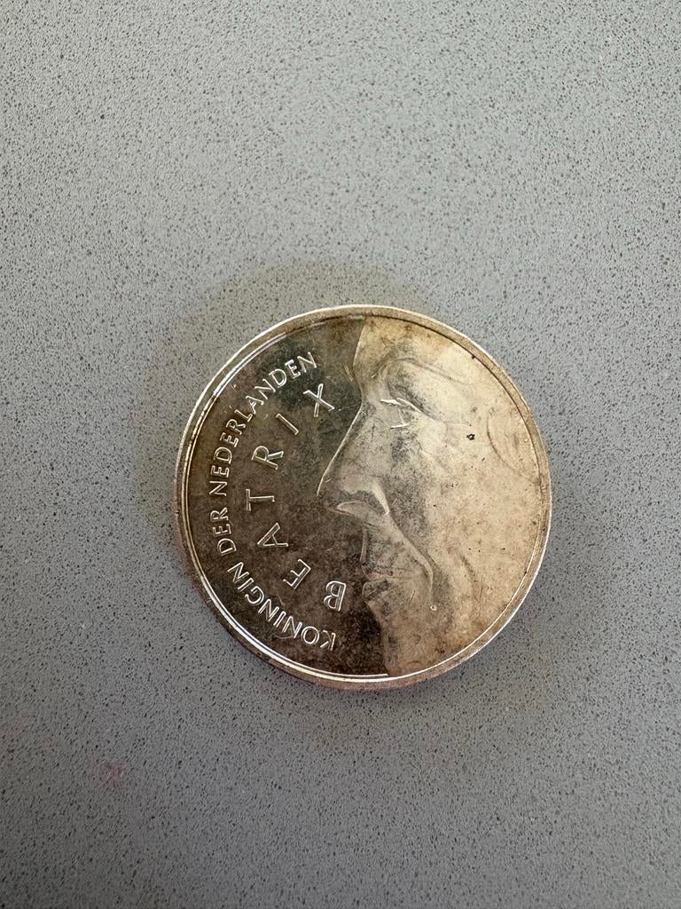 50 Gulden Munt Beatrix en Claus, Postzegels en Munten, Munten | Nederland, Koningin Beatrix, Zilver, Ophalen of Verzenden, Losse munt