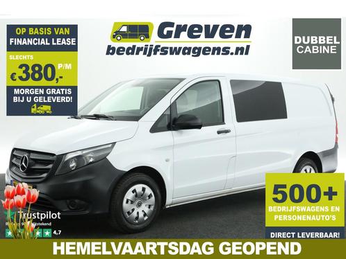 Mercedes-Benz Vito 111 CDI Lang Dubbele Cabine Airco Cruise, Auto's, Bestelauto's, Bedrijf, Te koop, ABS, Airbags, Airconditioning