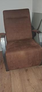 Stijlvolle fauteuil met metalen frame, Ophalen, Gebruikt, 75 tot 100 cm, Stof